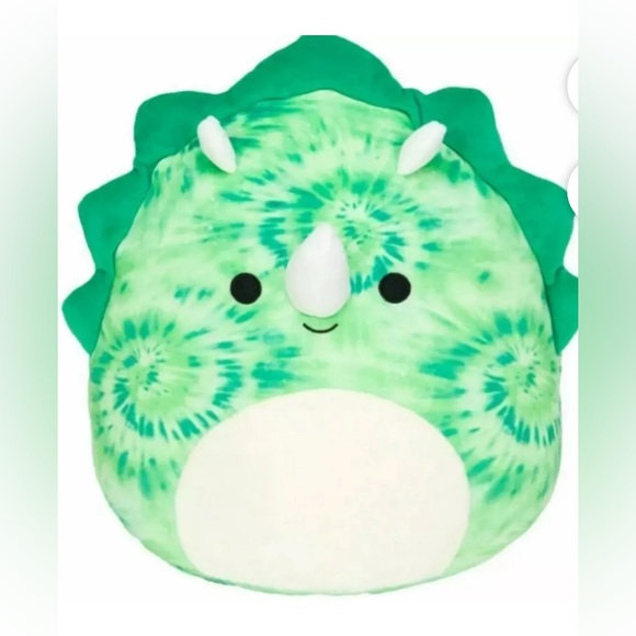 Squishmallows Other - NWT 16” Rocio the Green Tie-Dye Triceratops Squishmallow
